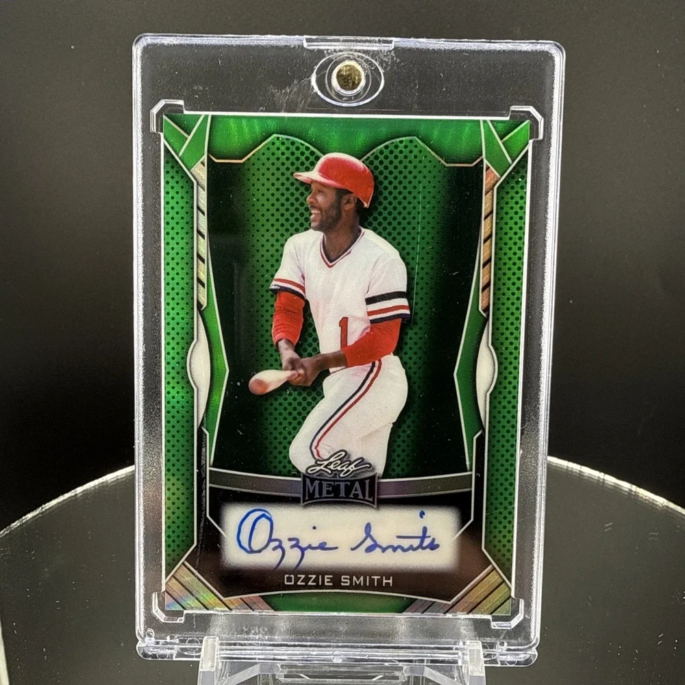 2025 Leaf Metal OZZIE SMITH Auto On Card /4 St Louis Cardinals